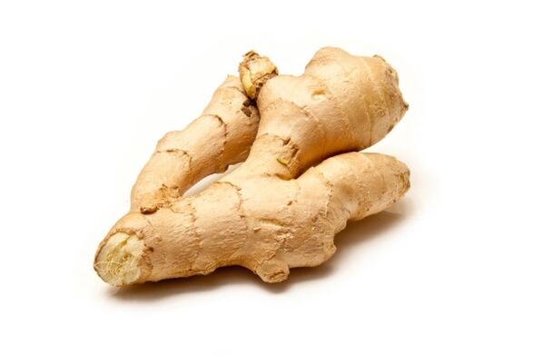 Ginger root - a natural aphrodisiac, a component of penis enlargement gel